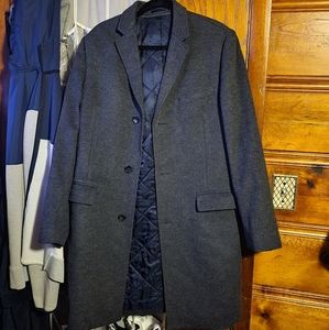 J crew charcoal topcoat